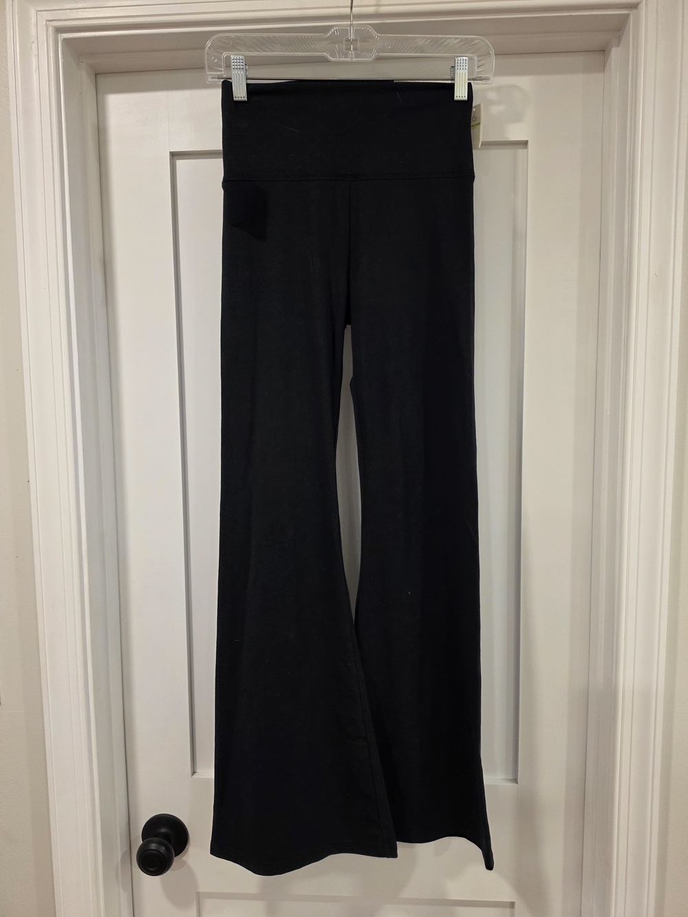 Aerie Offline Black OG Hi-Rise Flare Leggings